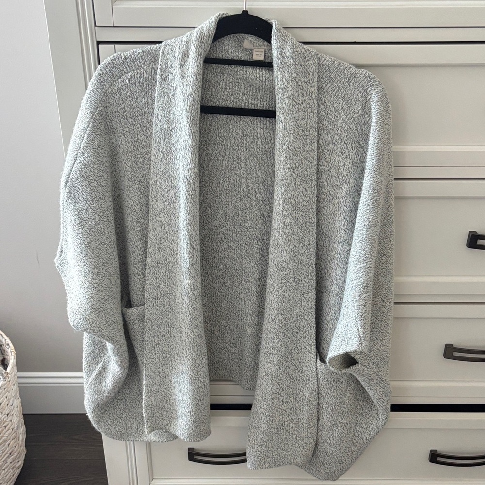 LOFT Light Gray Women's Sleeveless Cardigan